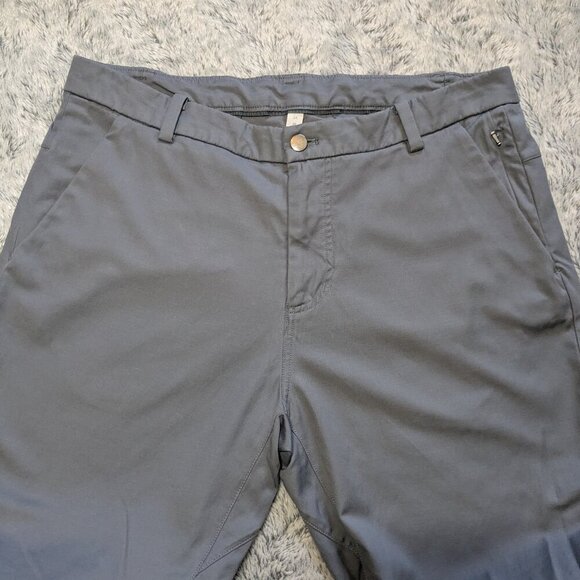 Lululemon Gray Commission Pants Classic Qwick Chino Size 34 x 30 - Picture 8 of 9